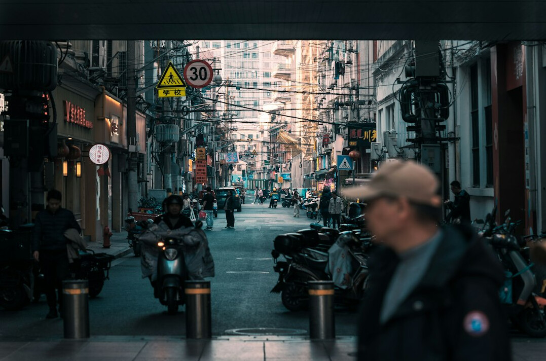 detective walking city street